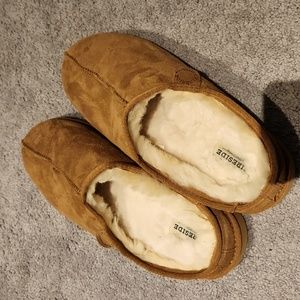 Fireside by Dearfoams Grafton Slippers, Men's Size 12 M, Chestnut